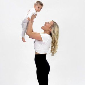 BLANQI BLACK HIGHWAIST POSTPARTUM LEGGING M